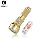 Lumintop GT Nano 3.0 Brass – 700 Lumen USB‑C Rechargeable Mini EDC Flashlight