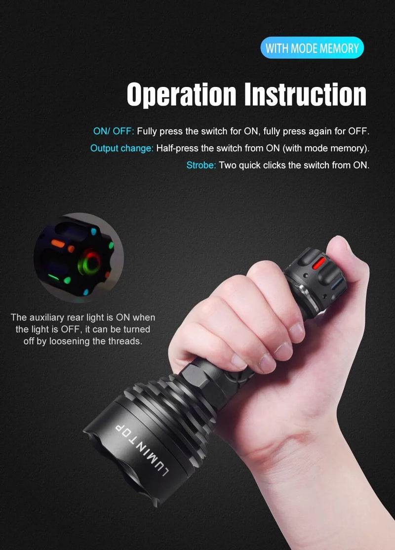 Lumintop Thor 3 Ragnarok – 400 Lumen 2500m LEP Tactical Flashlight