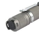 Lumintop Tool AA 3.0 Sandblasted Titanium EDC Flashlight – 900 Lumens, USB-C Rechargeable, Osram P9 LED