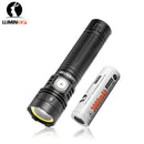Lumintop W1 Multi-Light Rechargeable Flashlight – Black | 650m Range, White & Red Light, 21700 Battery