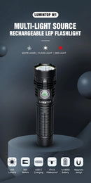 Lumintop W1 Multi-Light Silver – LED + LEP 600 Lumen USB‑C Rechargeable Flashlight