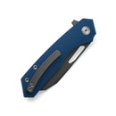M Miguron Keryx Flipper Folding Knife Blue Micarta Handle 3.25" Dark Grey PVD 14C28N Blade MGR-813MBU