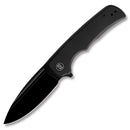 M Miguron Talism Flipper Folding Knife Black G10 Handle 3.01" Black PVD D2 Blade MGR-810BKII