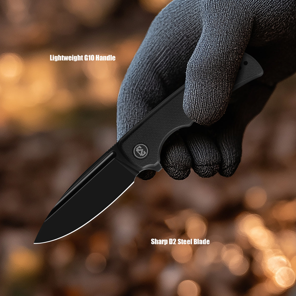 M Miguron Talism Flipper Knife Black G10 3.01