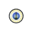 Olight Marauder 3 Midnight Blue front bezel detail – 16 flood LEDs and central spotlight optic