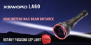 MAXTOCH LA60 Rotary Focusing LEP Flashlight – 2800m Throw, Zoomable Beam