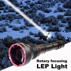 MAXTOCH LA60 Rotary Focusing LEP Flashlight – 2800m Throw, Zoomable Beam