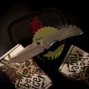 McNees Knives PM Mac 2 Gen 2 – 3" MagnaCut Frame Lock Knife Green/Bronze Atomic