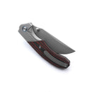 Miguron Centurion II Folding Knife Red Carbon Fiber 3.5" Sandblasted M390 Blade MGR-609RDII