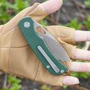 Miguron Moyarl Folding Knife 3.25" 14C28N Satin Blade Green Micarta Handle MGR-806MGN