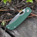 Miguron Moyarl Folding Knife 3.25" 14C28N Satin Blade Green Micarta Handle MGR-806MGN