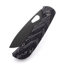 Miguron Moyarl Folding Knife 3.25" PVD 14C28N Blade Black Damascus G10 Handle MGR-806DBK