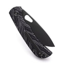 Miguron Moyarl Folding Knife 3.25" PVD 14C28N Blade Black Damascus G10 Handle MGR-806DBK
