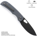 Miguron Moyarl Folding Knife 3.25" Dark Grey PVD 14C28N Blade Dark Grey G10 Handle MGR-806DG
