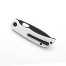 Miguron Moyarl Folding Knife 3.25" Black PVD 14C28N Blade White G10 Handle MGR-806WH