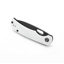 Miguron Moyarl Folding Knife 3.25" Black PVD 14C28N Blade White G10 Handle MGR-806WH