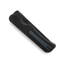 Miguron Pagos Front Flipper Knife 3.16" Black PVD 14C28N Blade Black G10 Handle MGR-807SBK