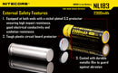 Nitecore 2300 mAh 18650 Protected Lithium Rechargeable Battery