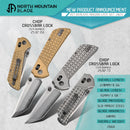 North Mountain Blade 2532-TI CHOP – SLD-Magic Tanto | Titanium Handle | Crossbar Lock | 10-Year Warranty