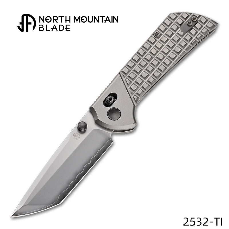 North Mountain 2532-TI CHOP Textured Titanium | SLD-Magic Tanto Knife
