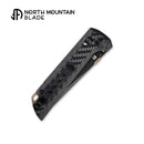 North Mountain Blade 2406-CF-D2BK Crossbar Lock Knife – 3.5" Black D2 Blade, Ambidextrous Tactical Folder