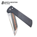 North Mountain Blade 2407-CF-5 Chop 2 3.5" Copper Blade Folding Knife Anodized Aluminum & Carbon Fiber Handle