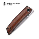 North Mountain Blade 2508-WD Mamoru Guardian – ZDP-189 Front Flipper Desert Ironwood Knife