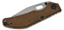 North Mountain Blade BBNM 2521-CU Bronze Bowie – 3.62" SLD Hamon Blade, Bronze Handle Frame Lock Knife