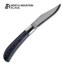 North Mountain Blade 2531-BLCF Thin Classic Lanny Gentleman Pocket Knife Blue Ceramic Carbon Fiber