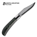 North Mountain Blade 2531-GRCF Thin Classic Lanny Gentleman Pocket Knife Green Ceramic Carbon Fiber
