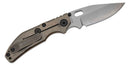 North Mountain Blade BBNM 2521-CU Bronze Bowie – 3.62" SLD Hamon Blade, Bronze Handle Frame Lock Knife