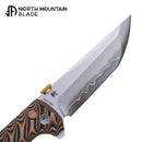 North Mountain Blade CHOP 2 3.5" SLD-MAGIC Button Lock Flipper Snake Skin G10 2406-BKSK
