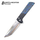 North Mountain Blade Chop 2 2407‑BLCF‑5 – Blue Galaxy Ceramic Carbon Fiber, 7075 Aluminum Frame