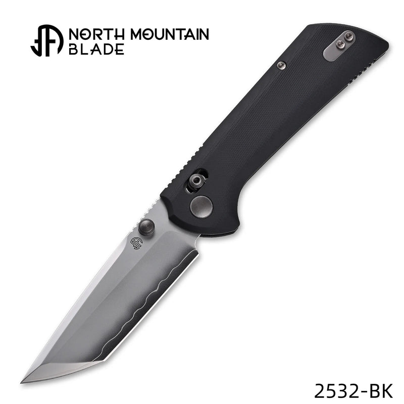 North Mountain Blade Chop Crossbar Lock SLD-Magic Knife Black G10