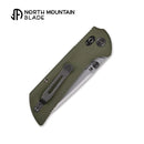 North Mountain Blade – Chop Crossbar Lock – 2532-GR – 3.58" SLD-Magic Tanto Folding Knife