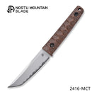 North Mountain Blade CHOP MINI 3.39" SLD-MAGIC Fixed Blade Knife Brown Micarta 2416-MCT
