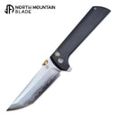 North Mountain Blade Chop 2 – SLD-Magic Black G10 Knife | .45 Thumb Disc & Button Lock (2406BK)