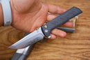 North Mountain Blade Chop 2 – SLD-Magic Carbon Fiber Knife | .45 Thumb Disc & Button Lock (2406-CF)