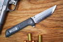 North Mountain Blade Chop 2 – SLD-Magic Carbon Fiber Knife | .45 Thumb Disc & Button Lock (2406-CF)