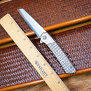 North Mountain Blade Echo 2506-Grid – 3.5" SLD-Magic Sheepsfoot Titanium Frame Lock Knife