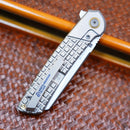 North Mountain Blade Echo 2506-Grid – 3.5" SLD-Magic Sheepsfoot Titanium Frame Lock Knife