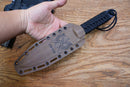 North Mountain Blade JW-Black-3V tactical knife black kydex sheath detail