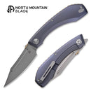 North Mountain Blade 2601-PR redeemer m390 blade purple titanium knife