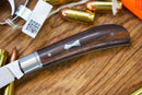 North Mountain Blade Lanny Traditional Pocket Knife M390 Hand-Polished Blade Desert Ironwood Handle