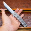 North Mountain Blade Zero 2507-Grid – 3.5" SLD-Magic Tanto Titanium Frame Lock Knife