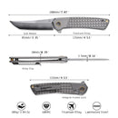North Mountain Blade Zero 2507-Grid – 3.5" SLD-Magic Tanto Titanium Frame Lock Knife