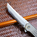 North Mountain Blade Zero 2507-Grid – 3.5" SLD-Magic Tanto Titanium Frame Lock Knife