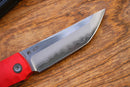 North Mountain Blade Kick Stop Chop Plus – 4" Tanto SLD-Magic Blade | Red G10 Handle