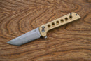 North Mountain Blade Chop 2 – 3.5" SLD-Magic San Mai Tanto | Aluminum Bronze CNC Exclusive (2403B)