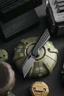North Mountain Blade 2537-TI-DLC-3V gripper v2 frame lock handle detail